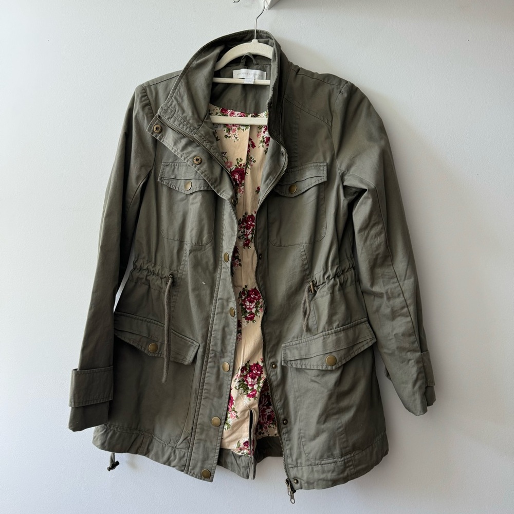 New York & Company green jacket